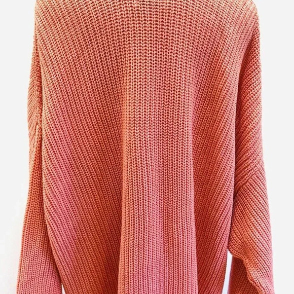 NWT SONOMA Women Long Sleeve Pullover Round Neck Orange Knit Sweater Plus Sz 4X - Picture 8 of 14